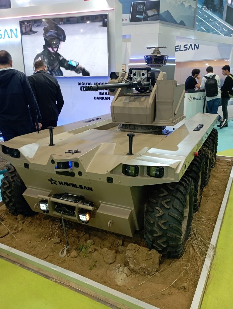 Saha Expo Havelsan Exhibits Its Kapgan Armed Unmanned Ground