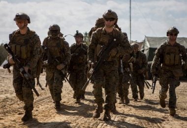 Marines of 2nd Marine Regiment with M27s (USMC/2nd Marine Div)