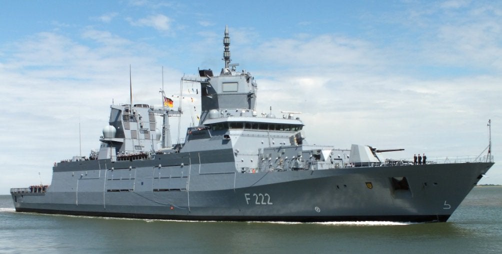 German Navy F125 Baden-Württemberg F222 at its commissioning ceremony 17 June 2019