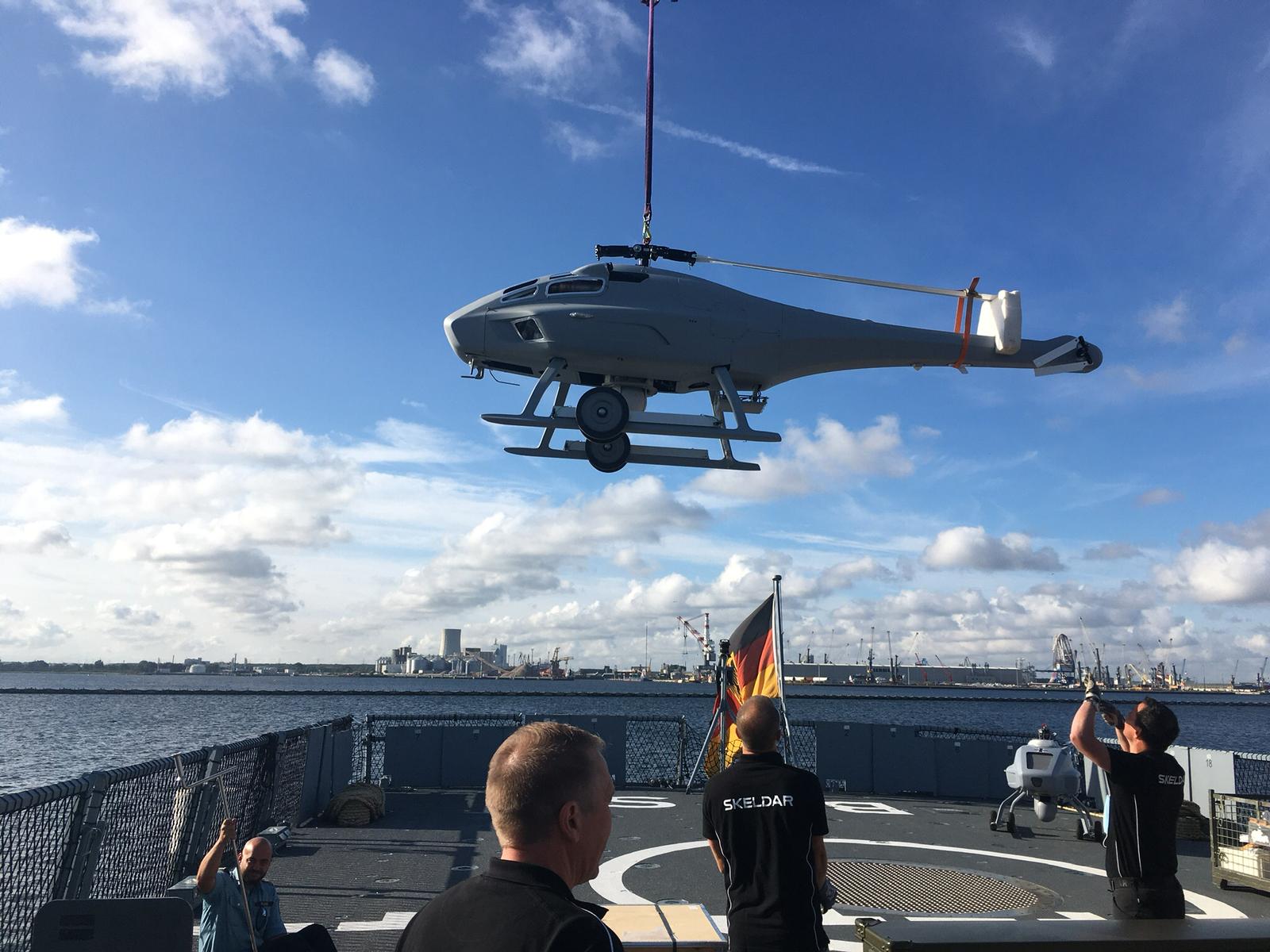 Germany Navy Begins Testing V 200 Skeldar Drone Overt Defense