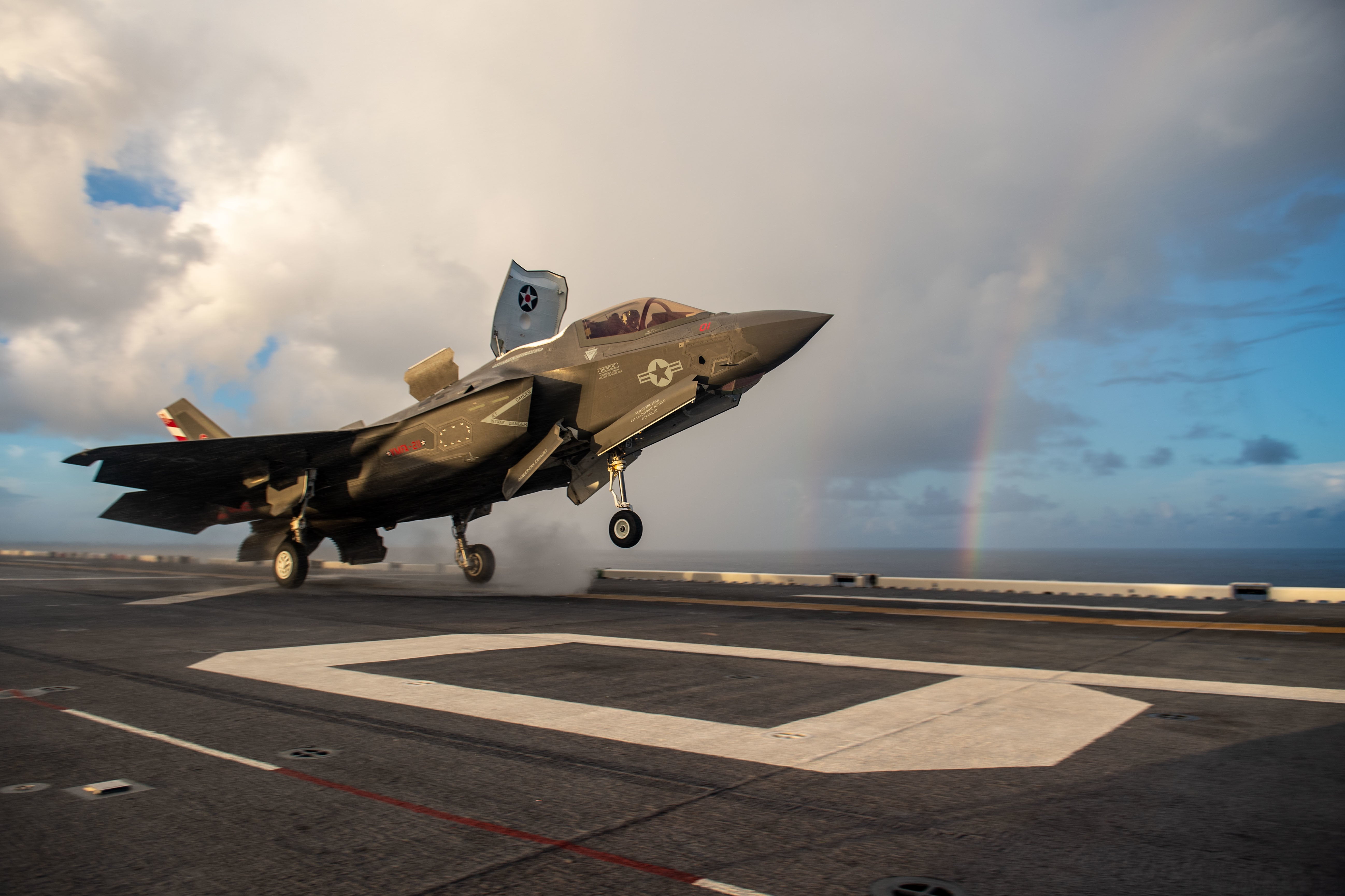 VMFA-211 F-35Bs Conduct First Cross-Deck Mission In Modern US Naval History