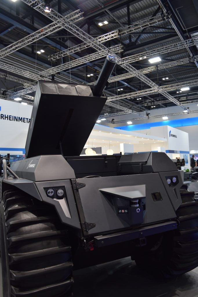 DSEI 2021: Rheinmetall Debuts Brimstone-Armed Mission Master XT UGV