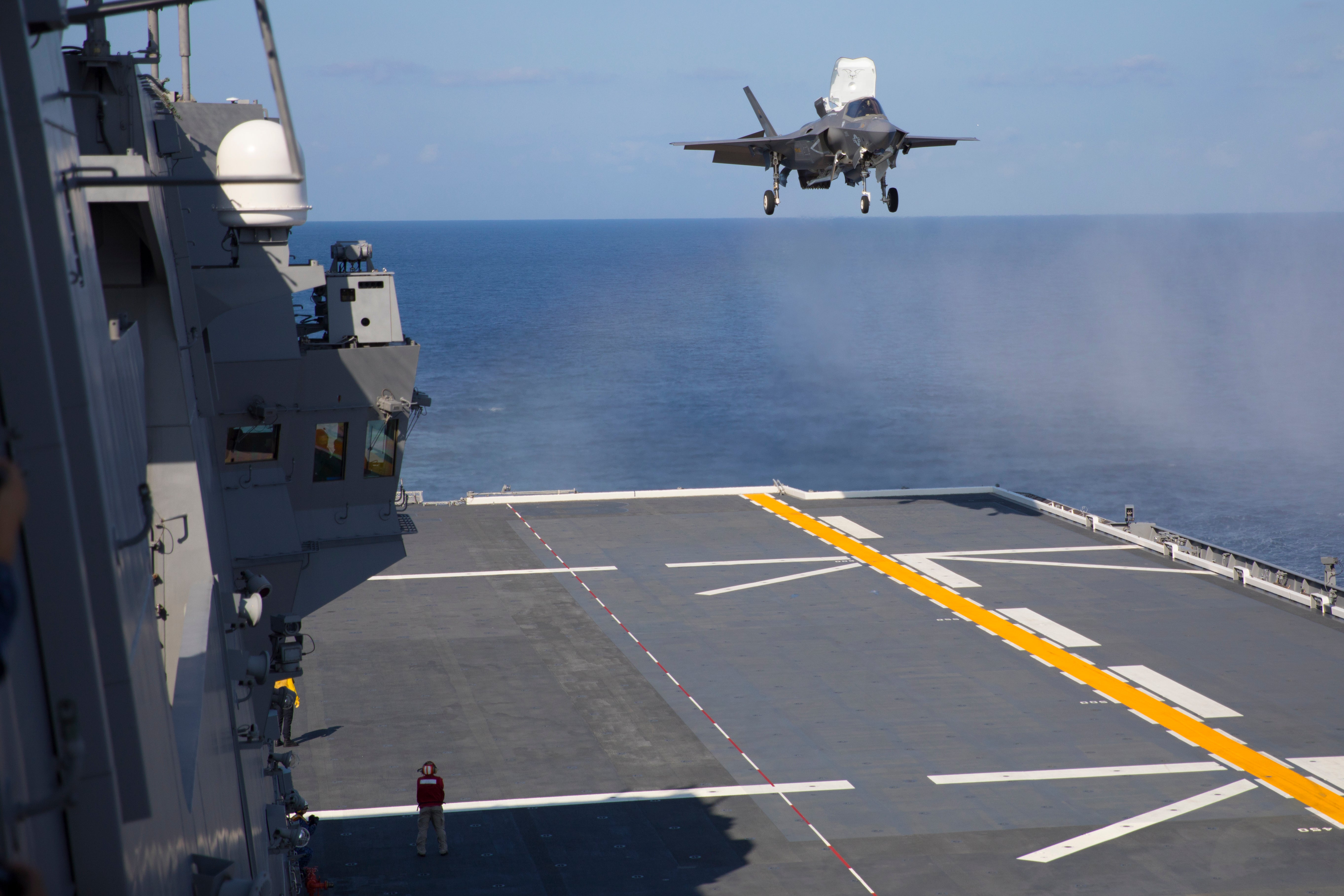 USMC F-35Bs Conduct First Landings And Takeoffs From Izumo