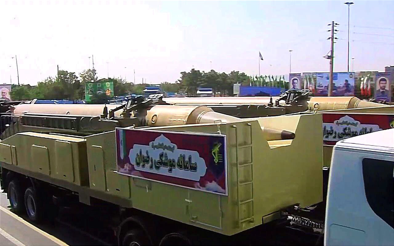 Iran Unveils A New Surface To Surface Ballistic Missile During Sacred