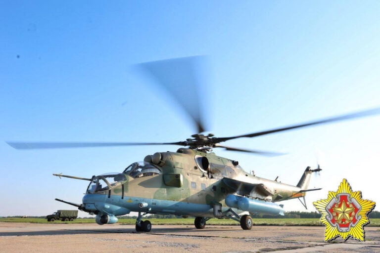 The Belarusian Air Force Receives Four New Mi-35M Helicopters From Russia