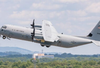 Lockheed Martin delivered the first of eight C-130J-30 tactical airlifters to the U.S. Air Force Reserve’s 910th Airlift Wing assigned to the Ohio Youngstown Air Reserve Station on July 16, 2024. (Photo by Thinh D. Nguyen)