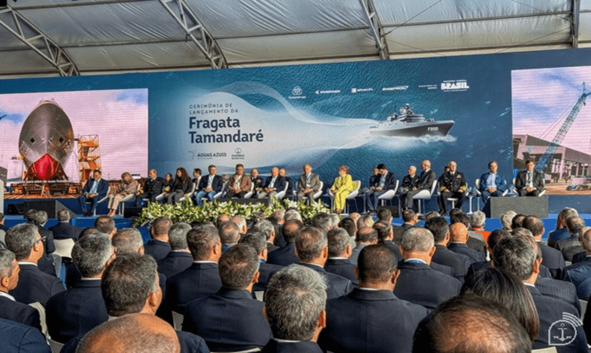 Brazilian Navy launched its first Tamandaré Class Frigate