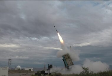 The Marine Corps’ Medium-Range Intercept Capability prototype successfully hit several simultaneously-launched cruise missile representative targets during a 2022 live-fire test. The MRIC prototype provides the Marine Corps point defense in an expeditionary package and is critical to Force Design 2030, the Corps’ modernization blueprint. (Courtesy photo by Michael Klapp)