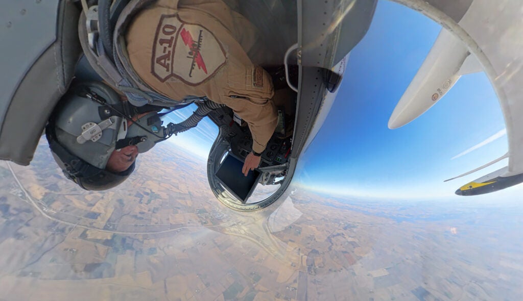 A battle manager sends real-time commands to AI-controlled aircraft during a flight test over Iowa (Skunk Works)