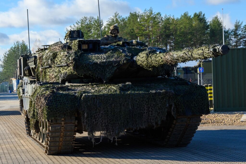 Soldiers from the Danish Army leave Camp Valdemar to deploy in the training areas during Exercise RESOLUTE WARRIOR, at Military Base Ādaži, Latvia, on 04 November 2024.  Photo Credit: Corporal Marc-André Leclerc, NATO Multinational Brigade Latvia Imagery