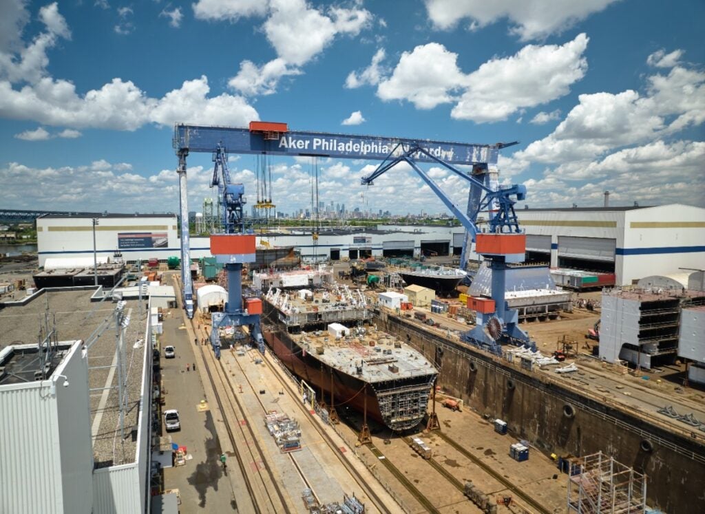 A view of a drydock at Philly Shipyard (Philly Shipyard)