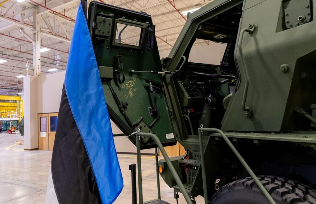 A signed interior door panel on one of Estonia's HIMARS launchers (Estonian Centre for Defence Investments)